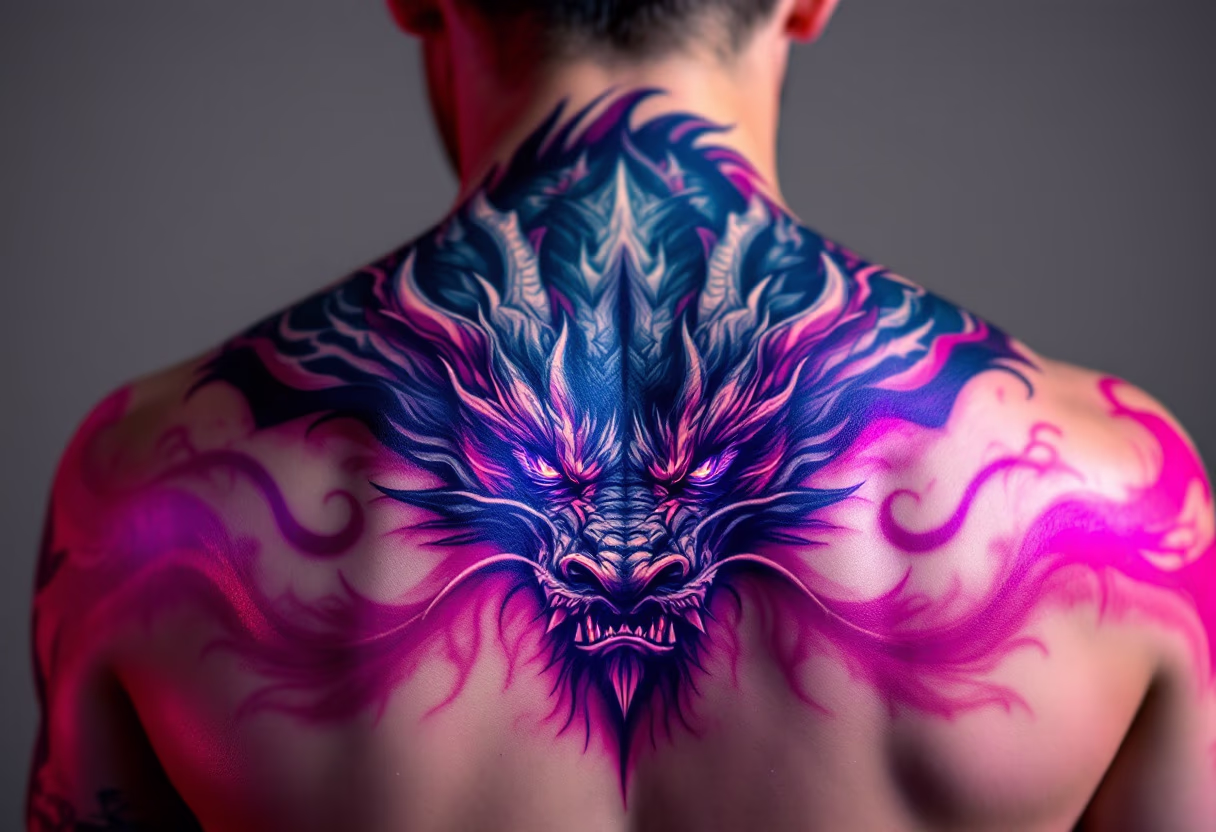 image of completed tattoo pieces (for a tattoo studio)