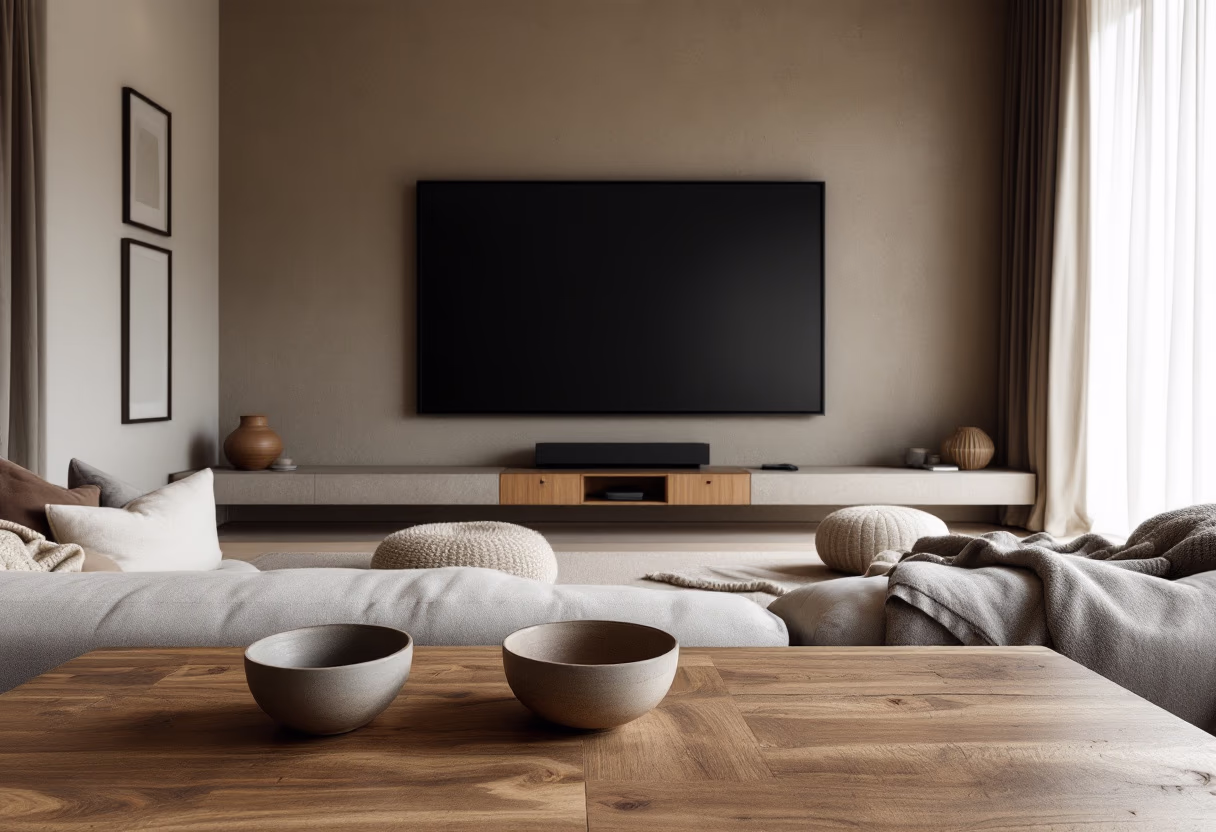 image of a modern home theater entertainment setup