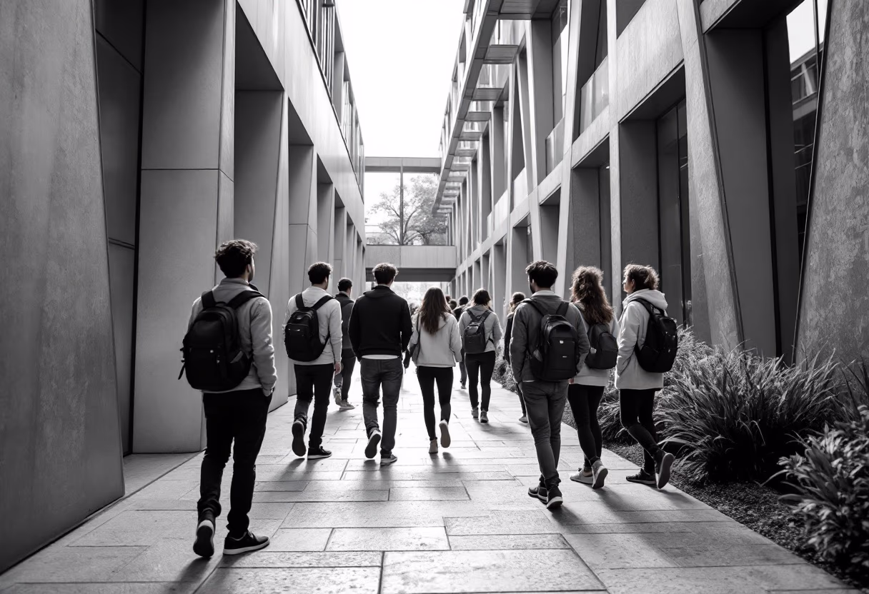 image of students during welcome week at a university