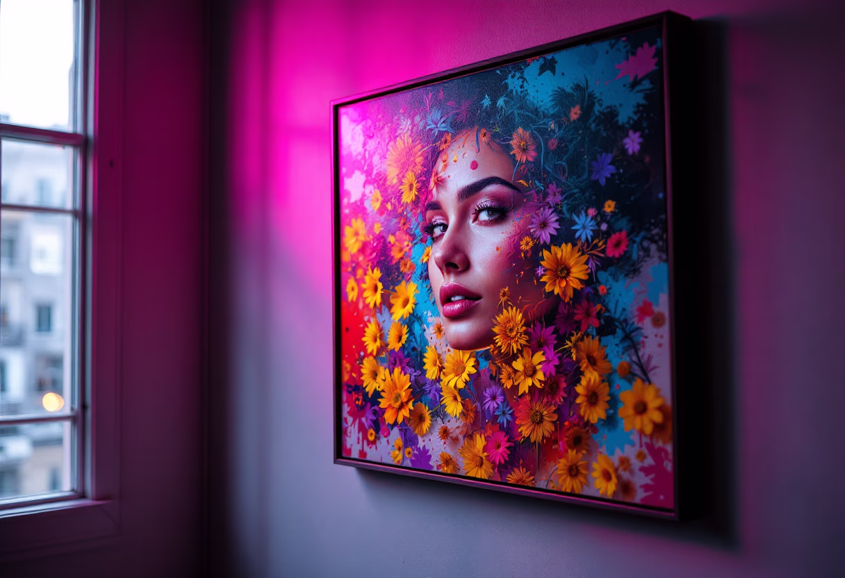 image of featured artworks for an art gallery