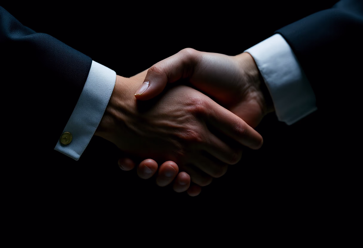 image of handshake (for a pr firm)