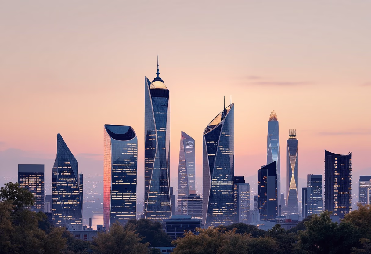 urban skyline [background image]