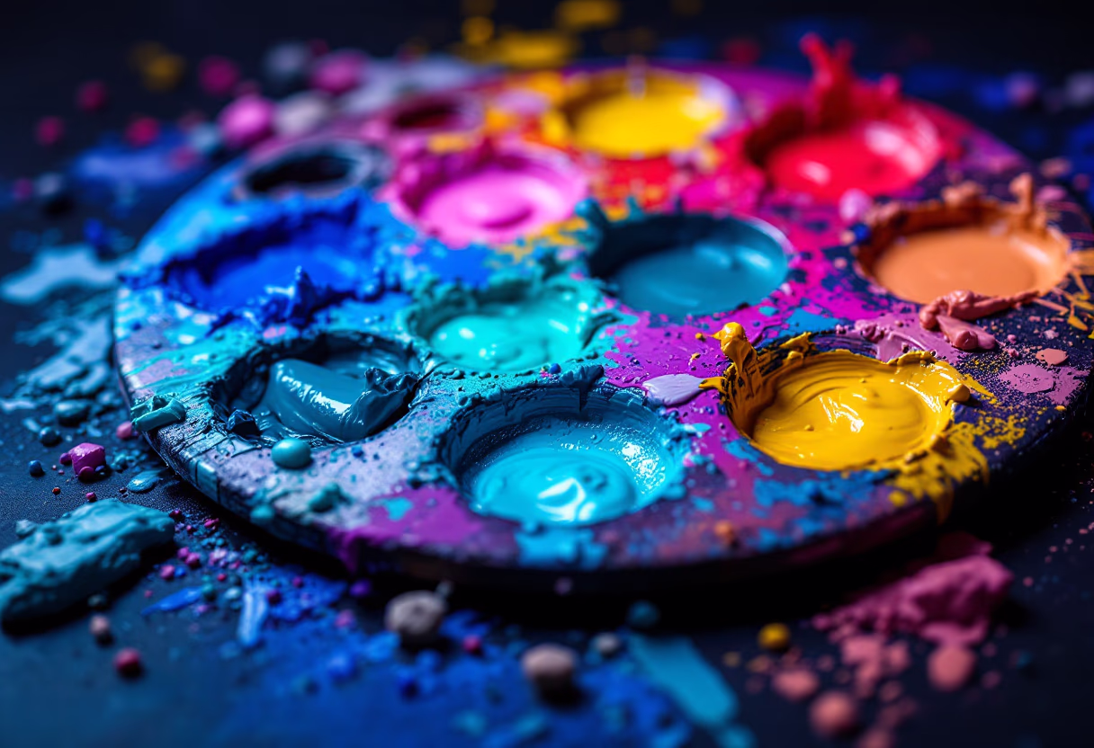 image of art materials