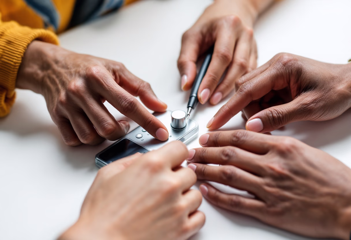 image of diverse group collaboration (for a hr tech)