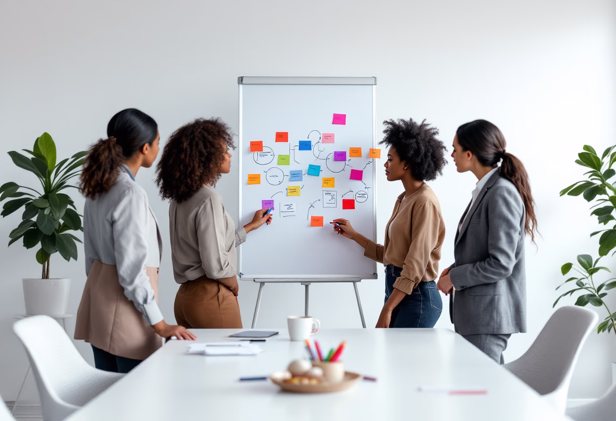 image of a problem-solving session in a consulting office