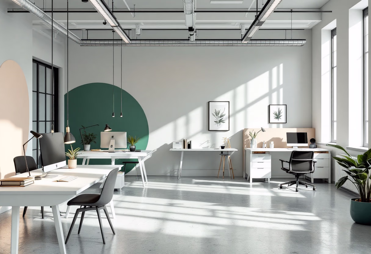 [background image] image of office interior (for a graphic design studio)