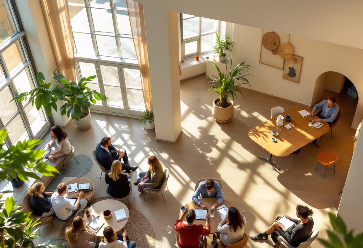 image of networking event (for a hr tech)