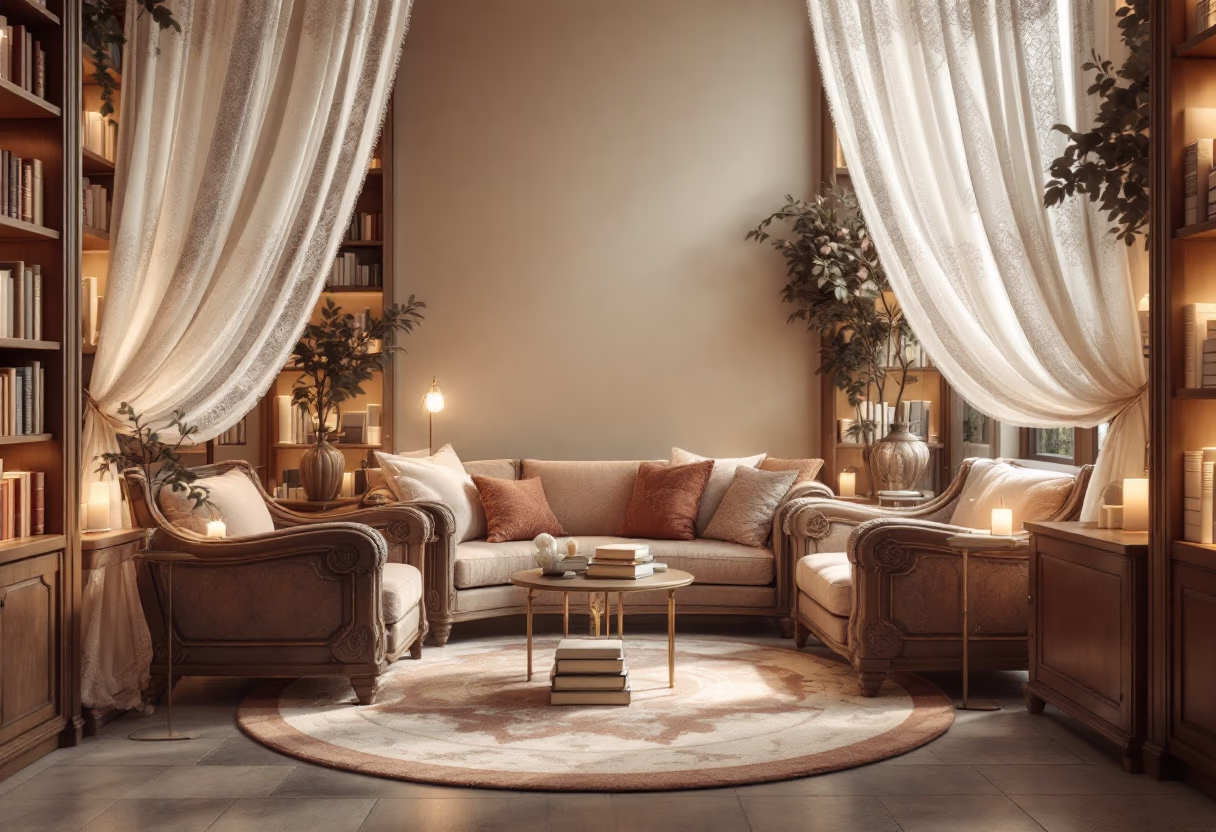 [background image] image of librarystyle setting (for a bookstore)