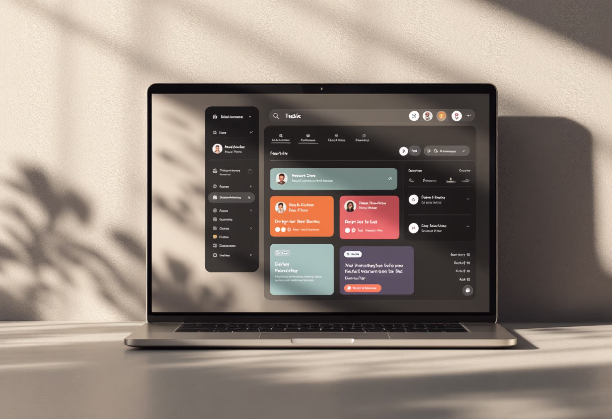 [interface] interface of task management module (for a productivity tools business)