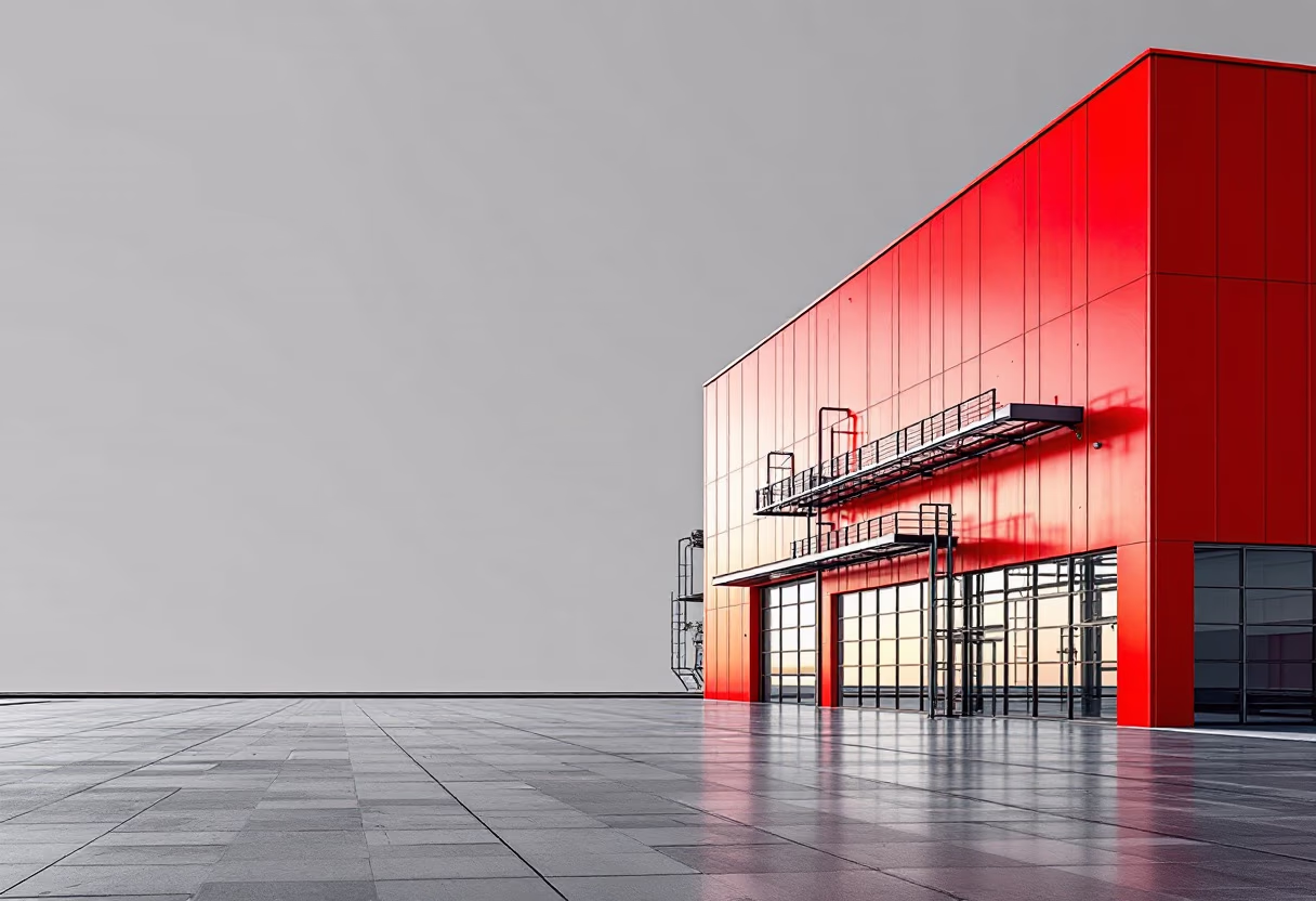 image of factory exterior (for a manufacturing plant)