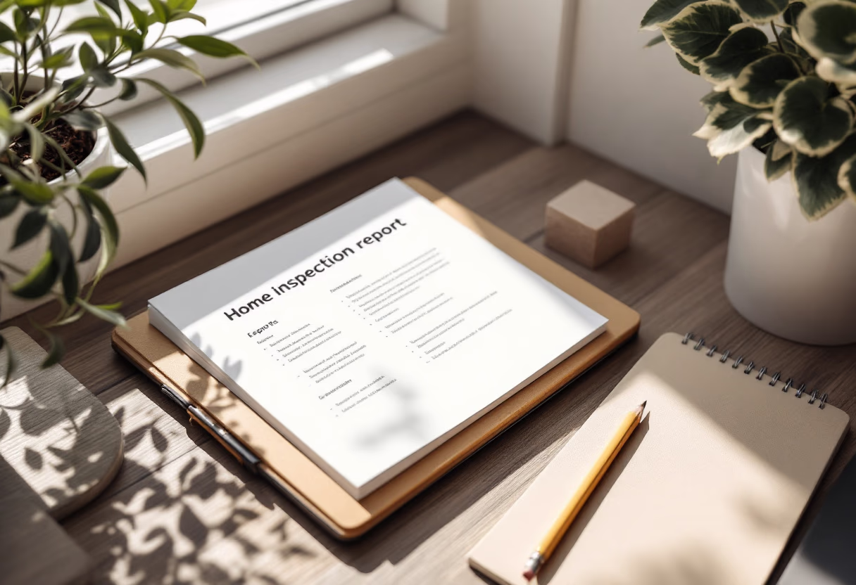 image of completed inspection report (for a home inspector)