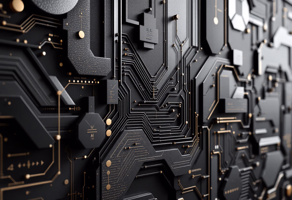 image of colorful ai learning infographic