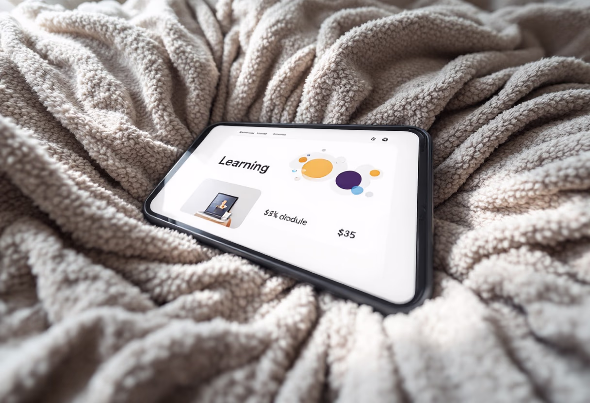 [interface] image of a screenshot of a learning module (for an edtech)
