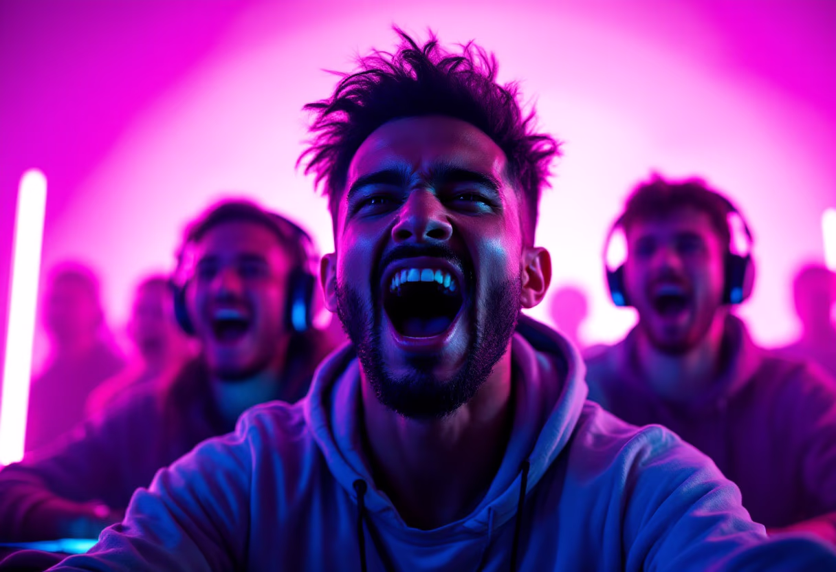 image of community gaming event (for a gaming and entertainment)