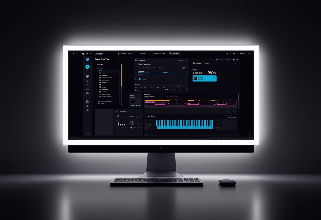 [digital project] image of editing software on a screen (for a music studio)