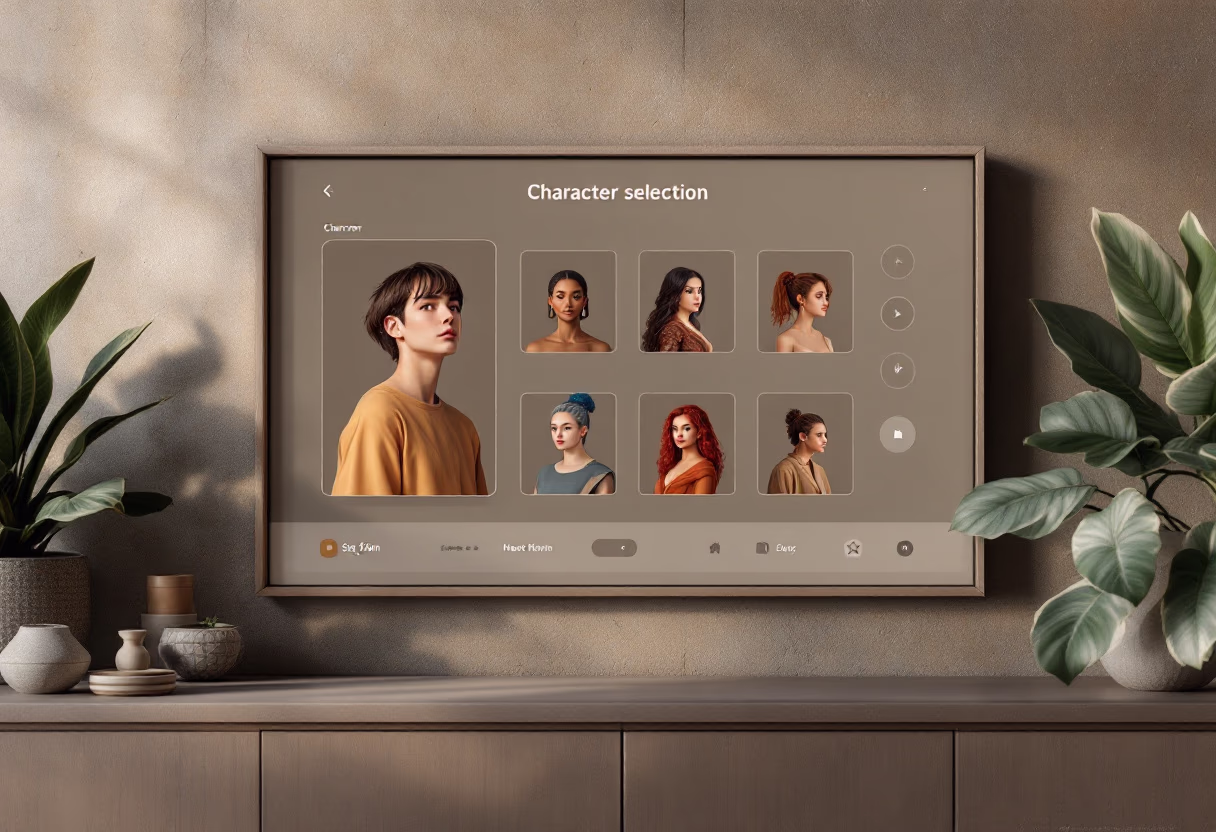 [interface] character selection interface