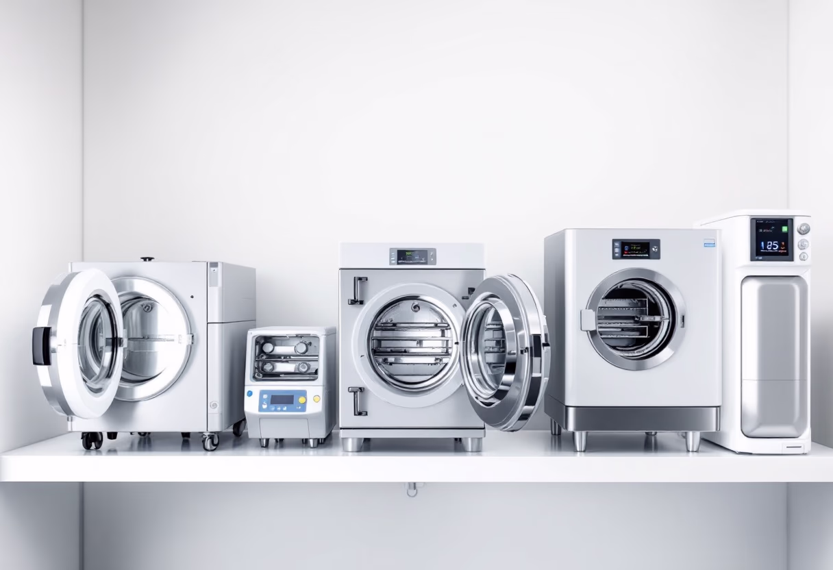 image of sterilization equipment shelf