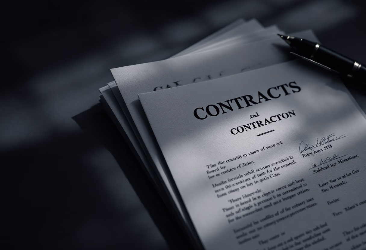 image of legal contract templates for a legal tech