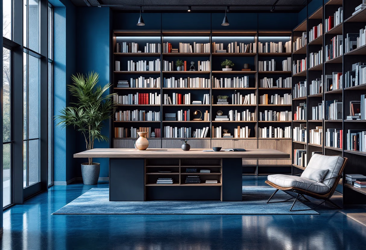 image of modern library (for an edtech)