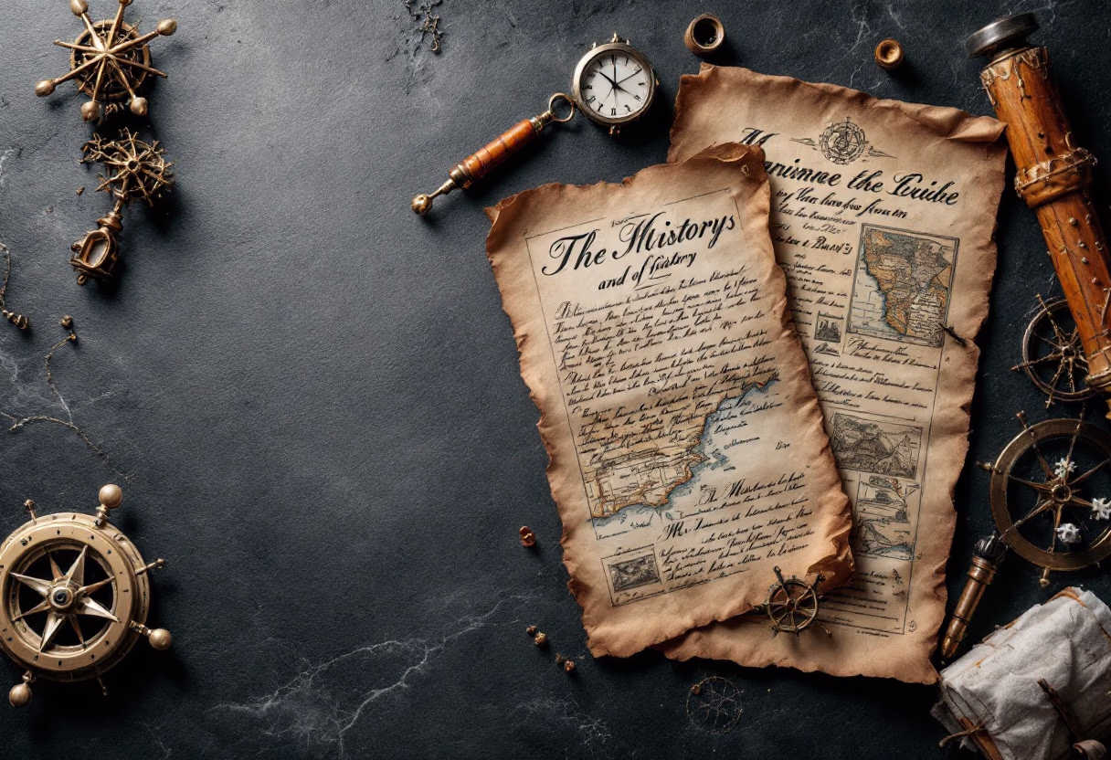 image of maritime history documents