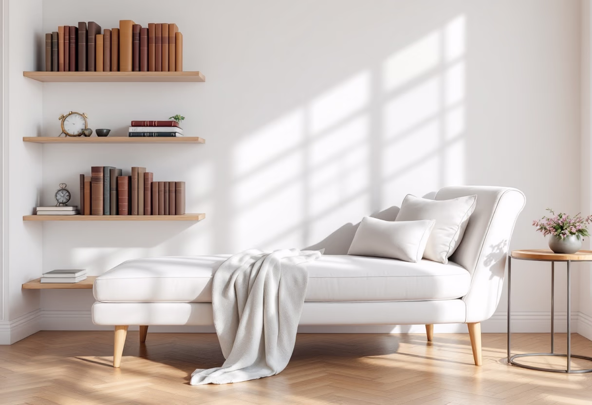 image of reading nook with books (for an accountant & cpa firm)