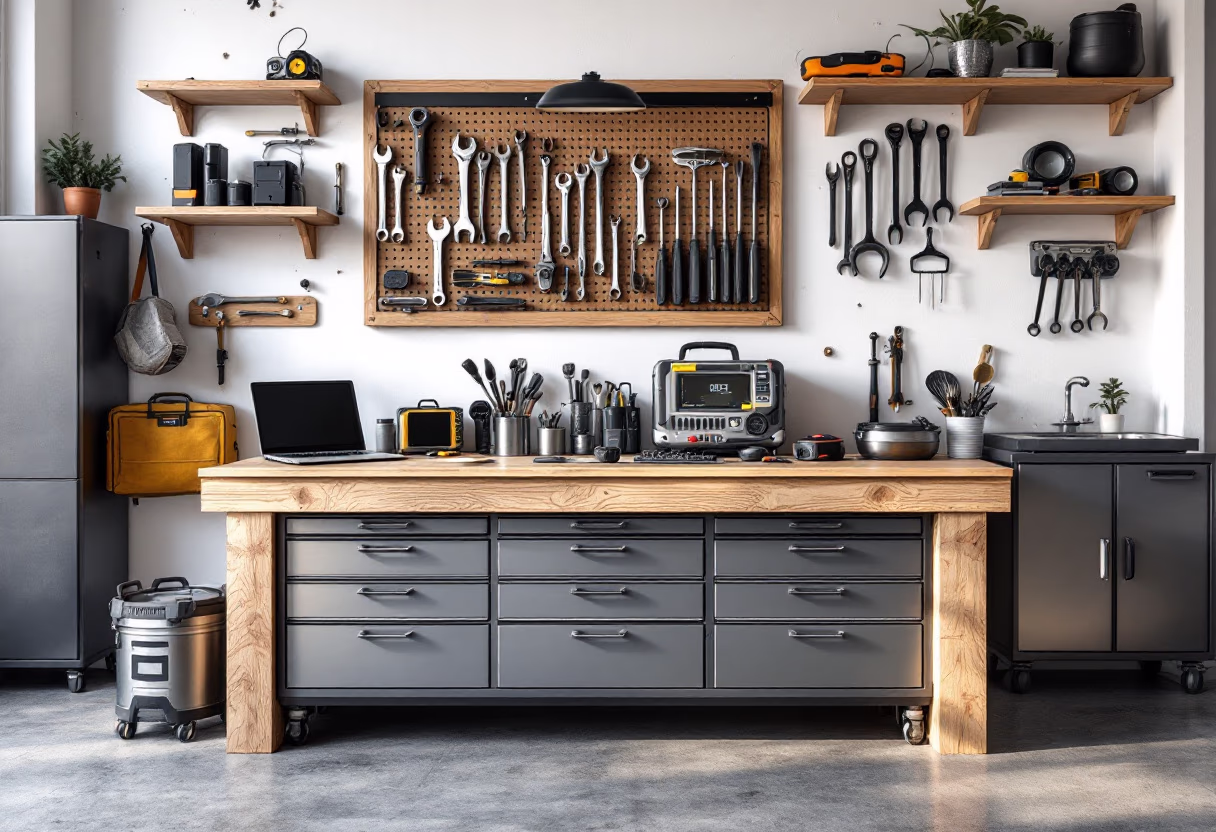 image of tools in an automotive service