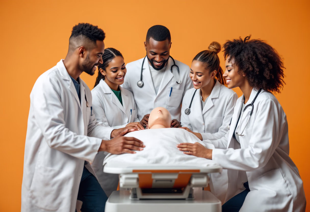 image of healthcare training session in a medical clinic