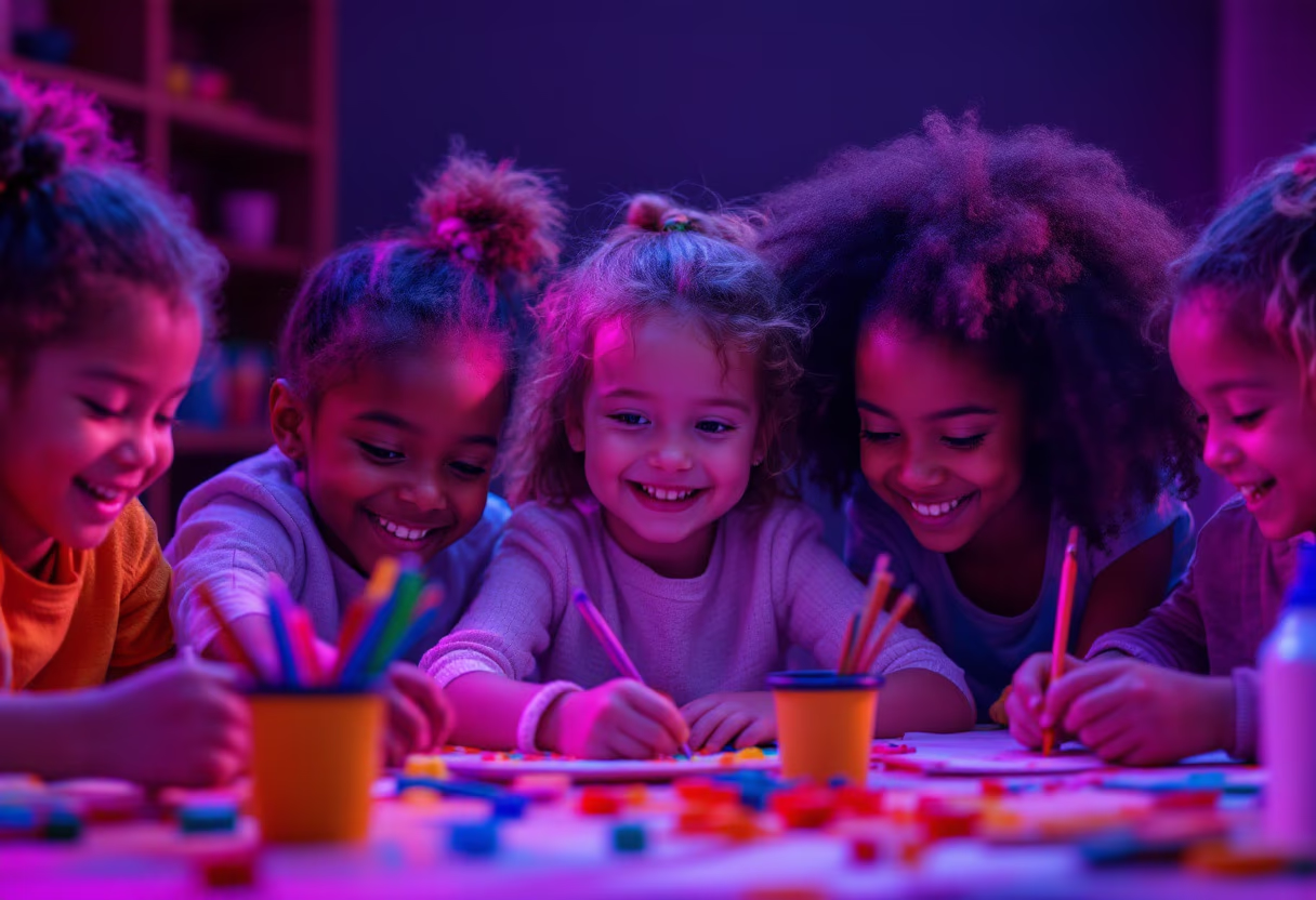 image of children engaged in activities