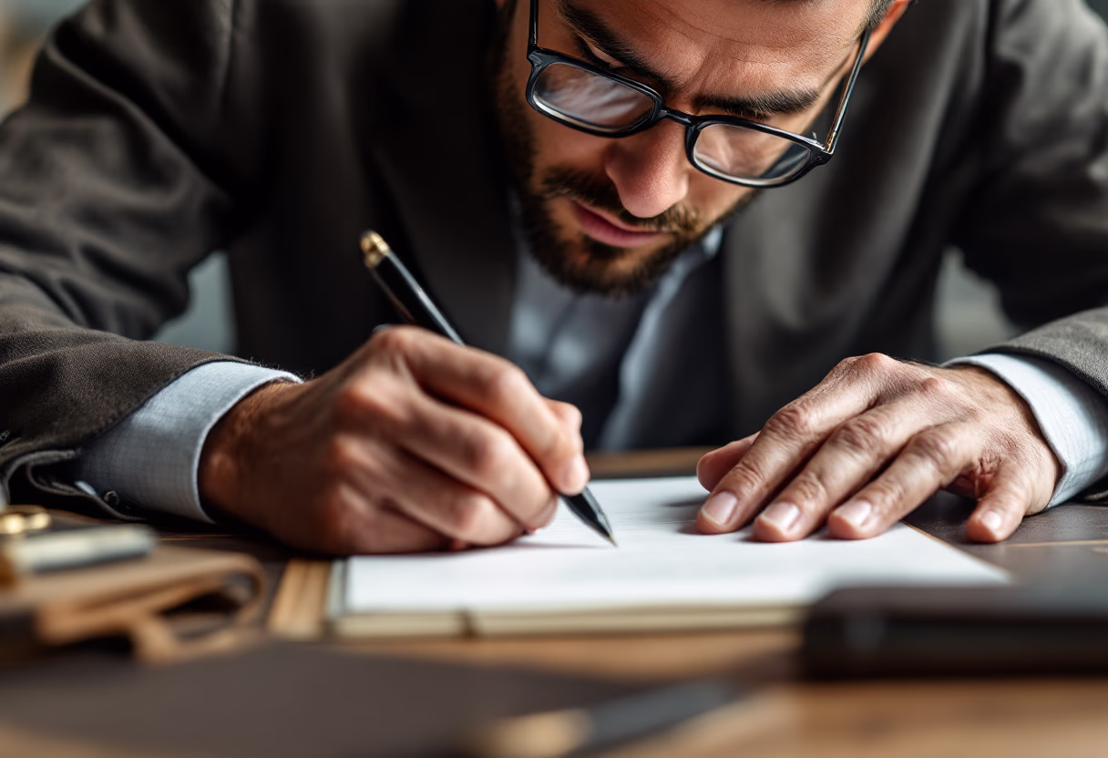 image of author at writing desk