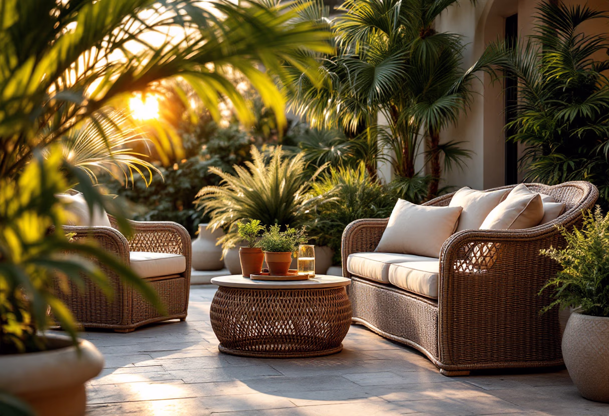 image of outdoor furnishing (for a home goods store)
