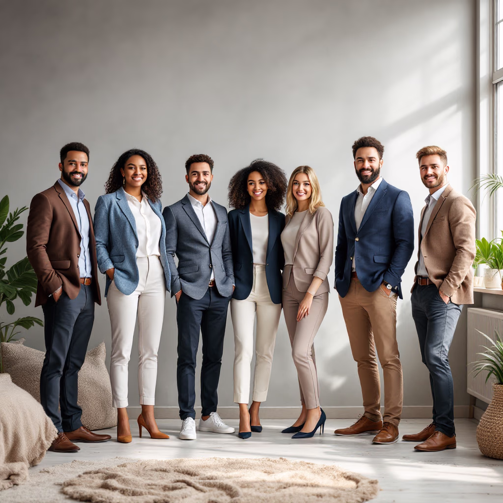 image of business professionals in an office [team]