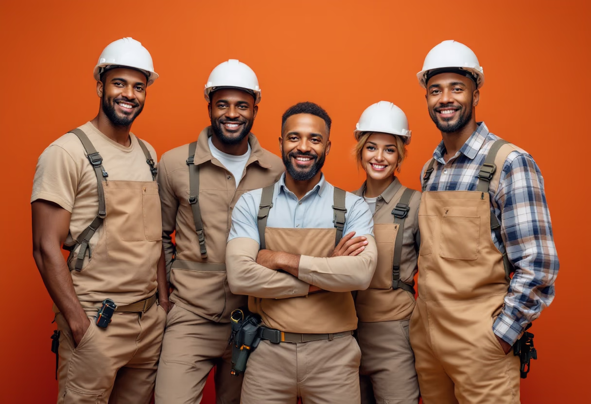 image of team in action (for a general contractor)