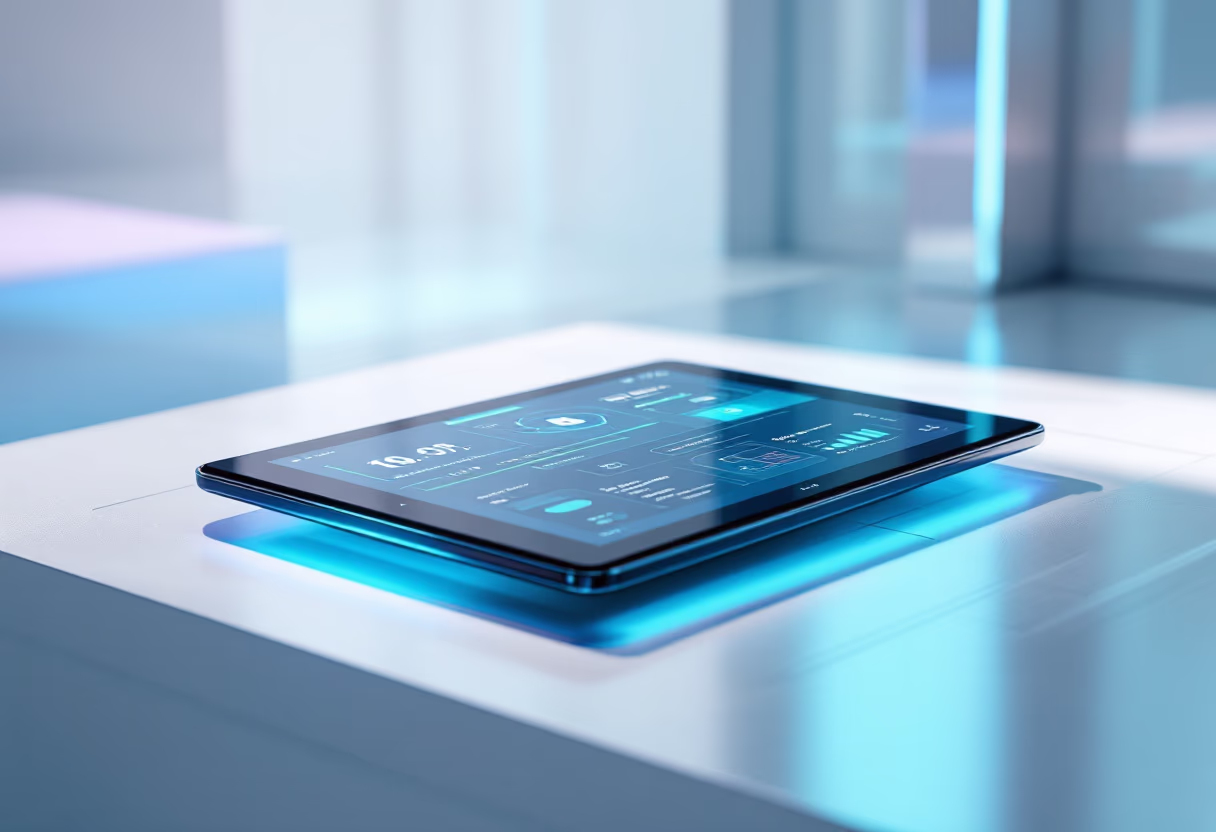 [interface] image of an ai software interface on a tablet (for an ai healthcare company)