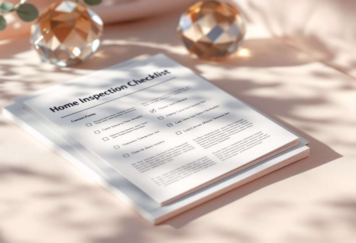 image of checklist form (for a home inspector)