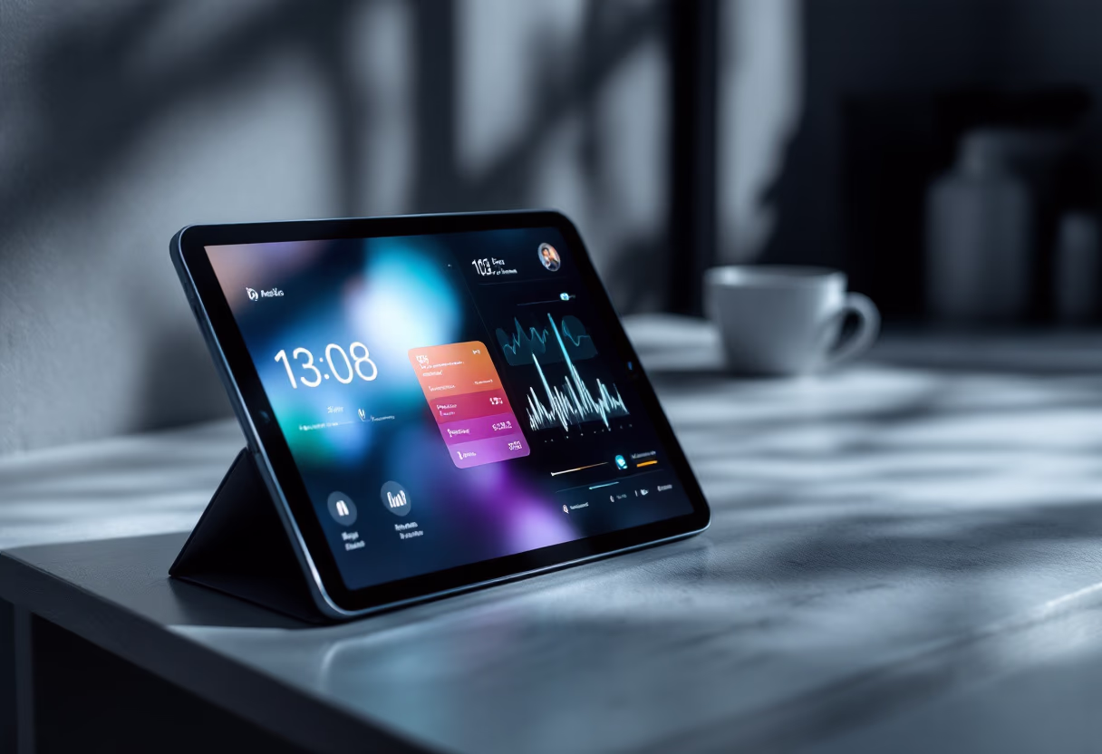 [interface] image of an ai software interface on a tablet (for a ai healthcare company)