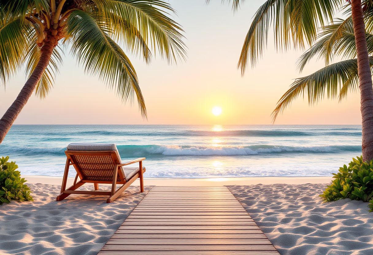 image of breathtaking sceneries (a travel agency) - tropical beach