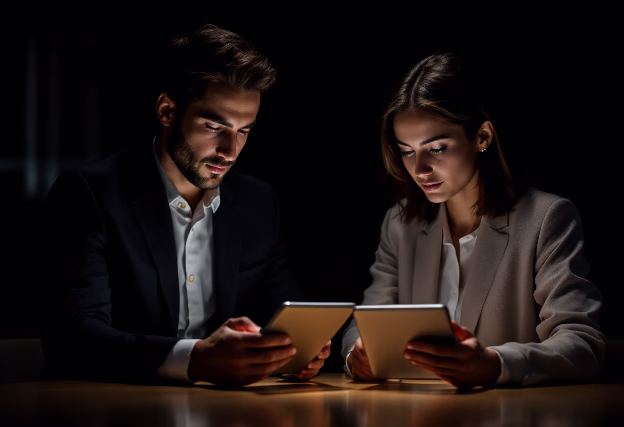 image of people working in an office setting (for an ai saas company)