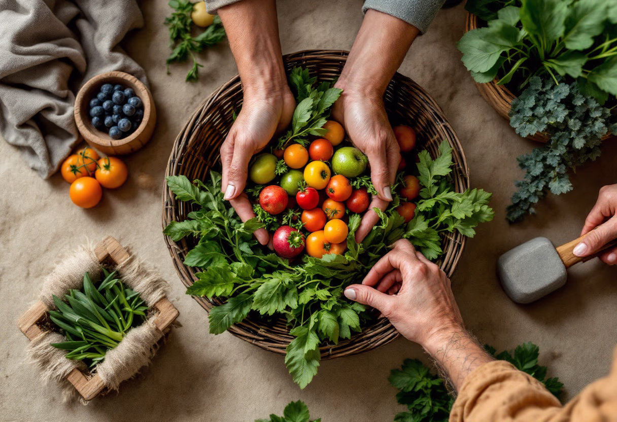 image of team in field work (for a food and agtech)