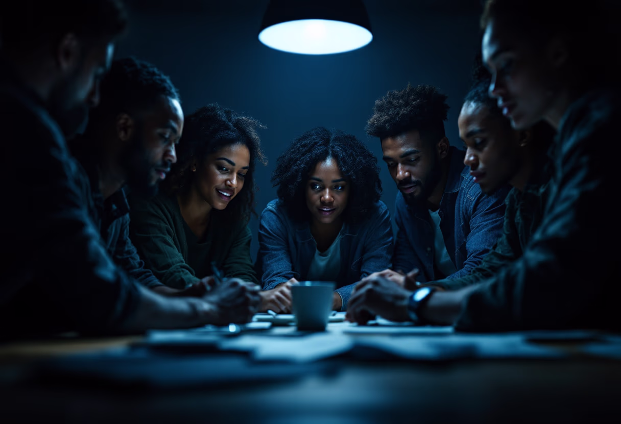 image of diverse group collaboration (for a hr tech)