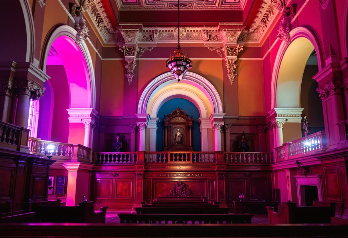 image of a historic courthouse interior