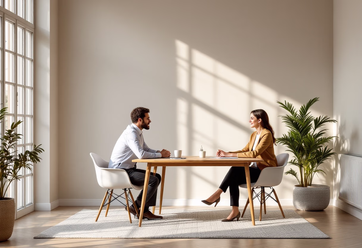 image of consulting session