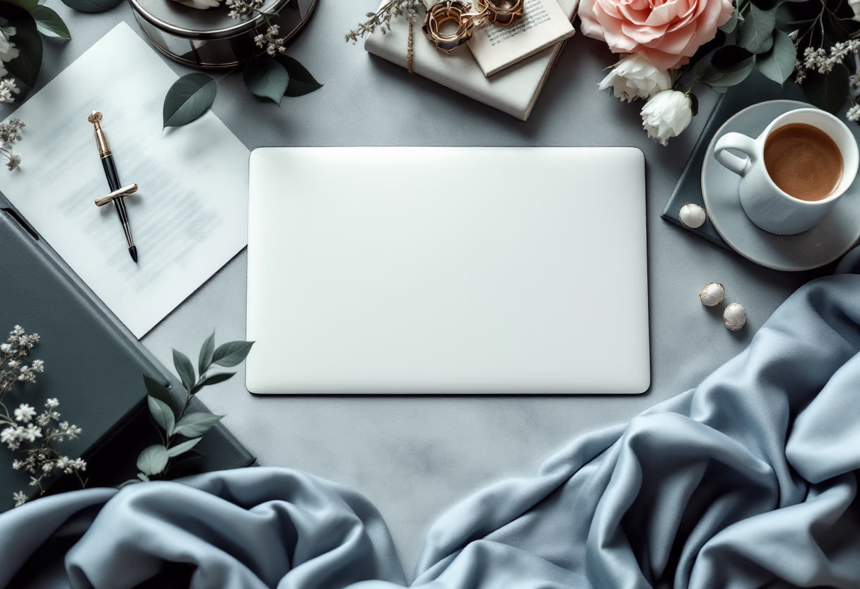 [background image] image of an open laptop in an office (for a ai healthcare company)