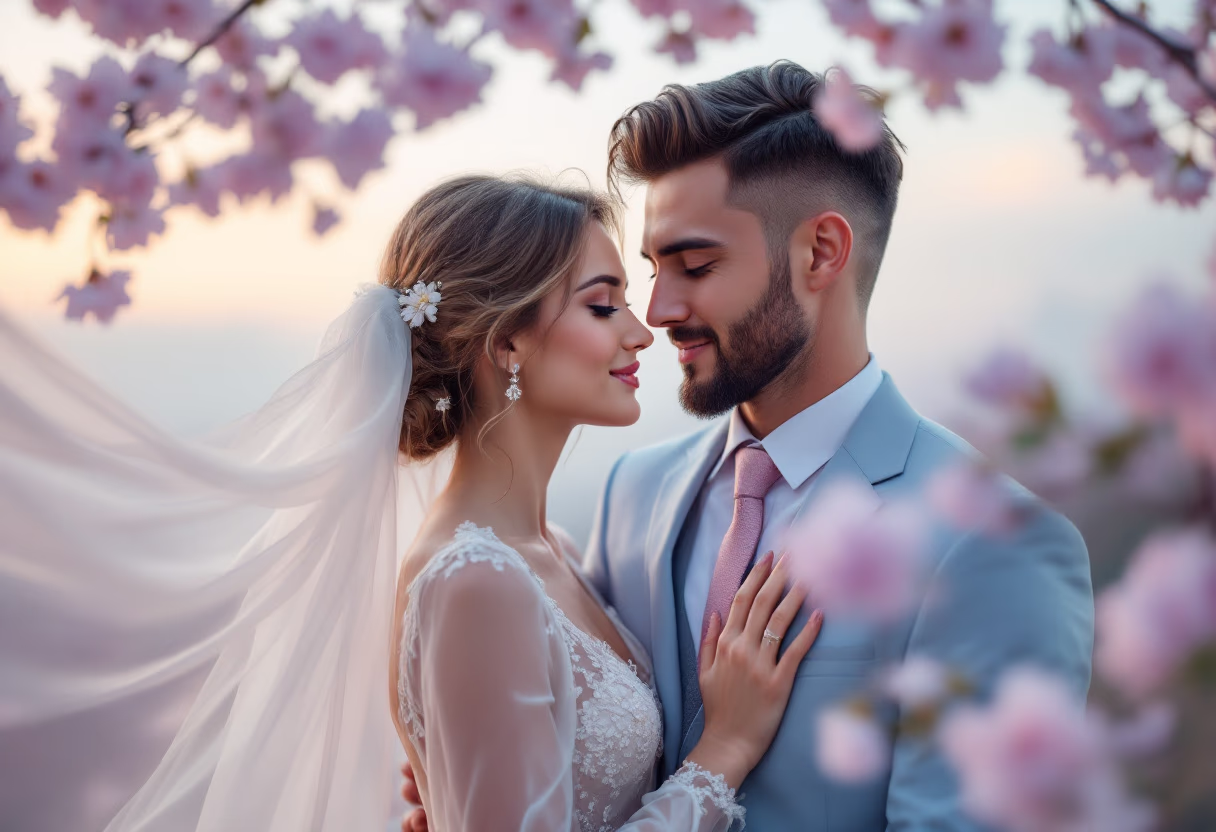 image of a couple during their wedding ceremony