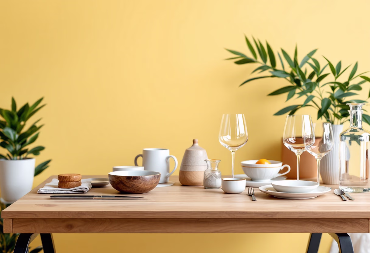 [background image] image of a welcoming restaurant table setup for a modern restaurant