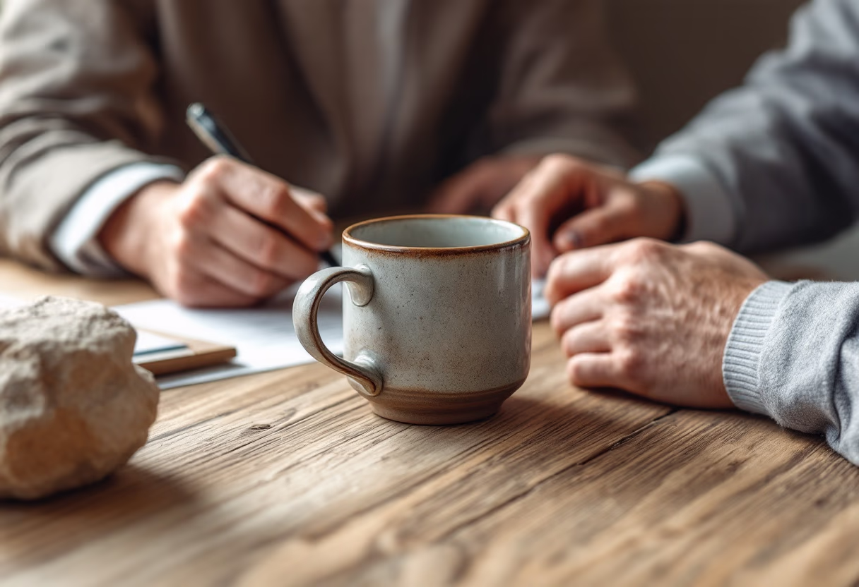 image of satisfied business client with accountant