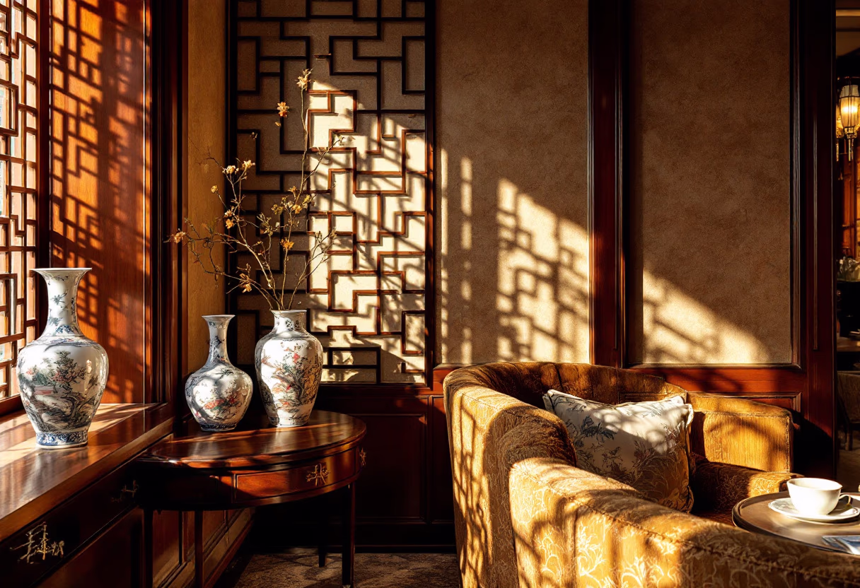 image of traditional chinese decor for a chinese restaurant