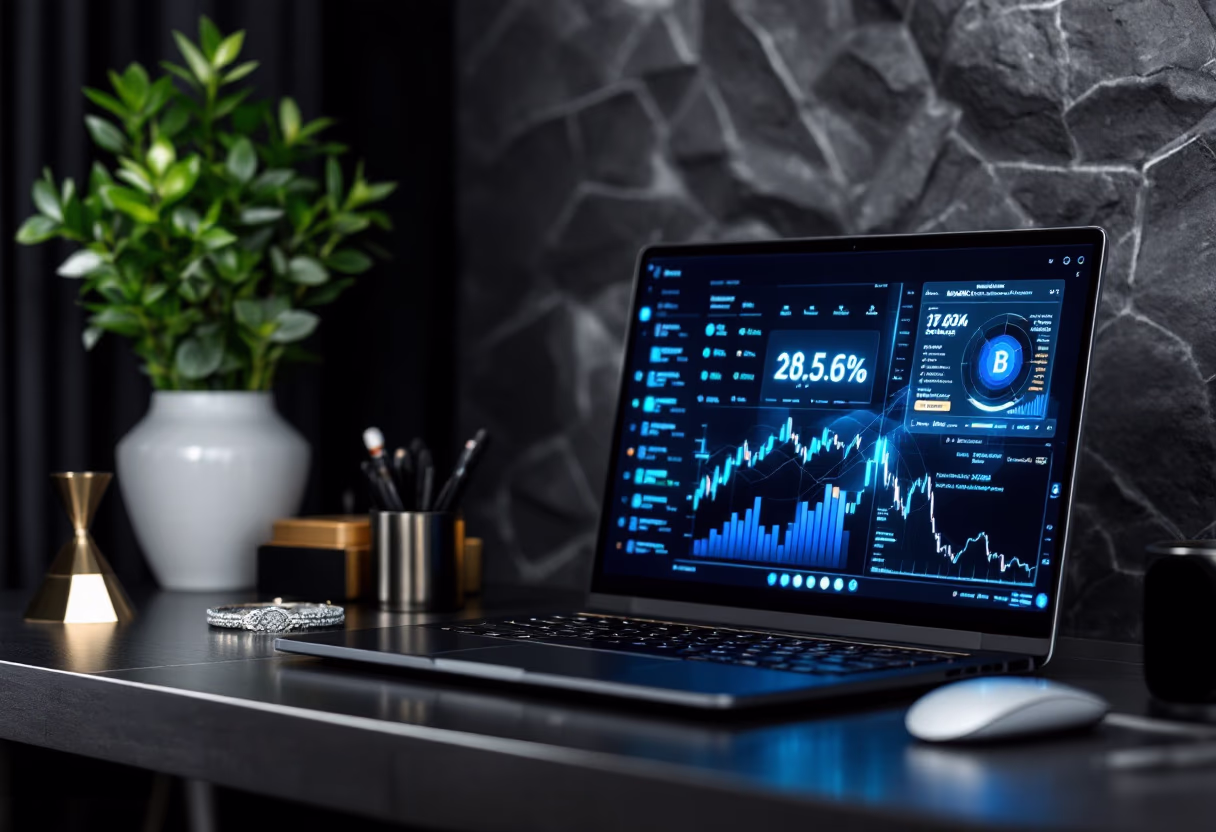 image of webinar setup (for a blockchain and cryptocurrency)