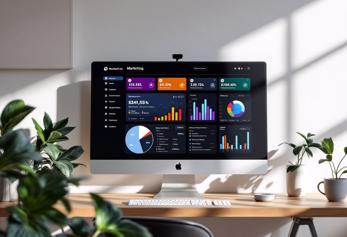 [interface] screenshot of core features interface (for an ai marketing tech company)