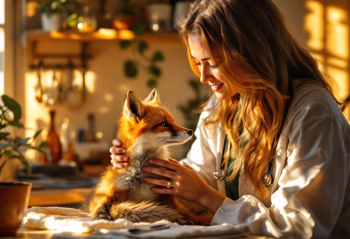 image of animals receiving care
