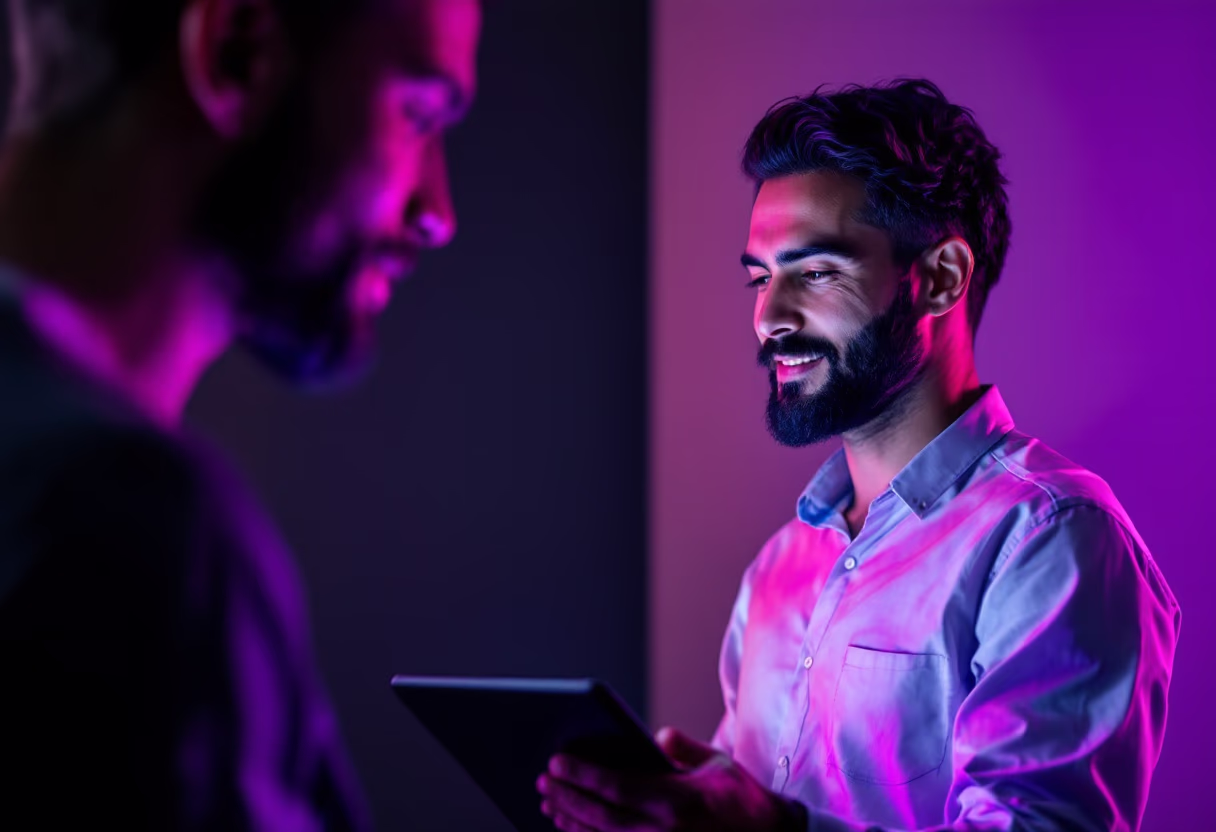 image of tech solutions demonstration (for a hr tech)